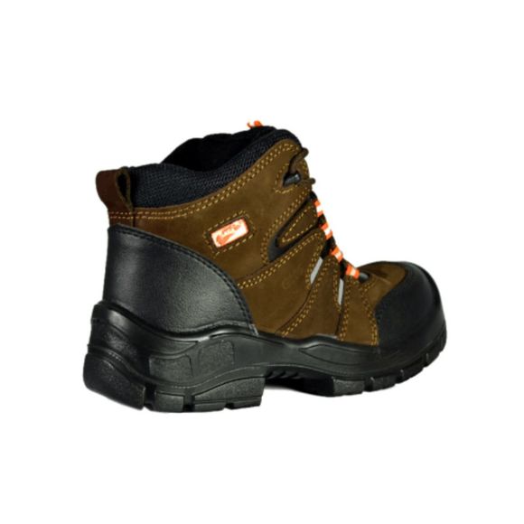 NEW MENS SAFETY WORK BOOTS- IMPACT & SLIP RESISTANT, WATERPROOF | BROWN SIZE 10 - Picture 4 of 11